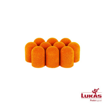 Lukas - kapturek ścierny ORANGE 10mm x 80grit - 10szt