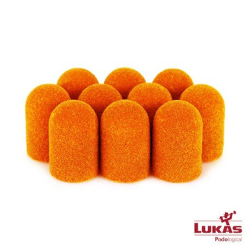 Lukas - kapturek ścierny ORANGE 16mm x 80grit - 10szt