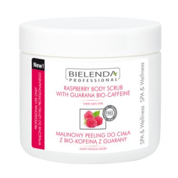 Bielenda - Malinowy peeling do ciała z BIO-kofeina z guarany - 550g