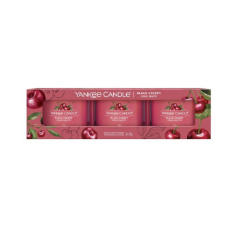 Yankee Candle - BLACK CHERRY świece mini - 3 pack