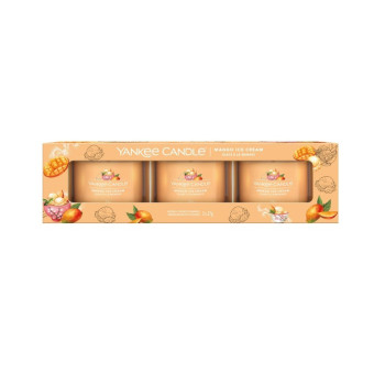 Yankee Candle - MANGO ICE CREAM świece mini - 3 pack