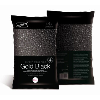 Depileve - BIOWAX GOLD BLACK CARBON Wosk tradycyjny w granulkach (czarne złoto) 1kg