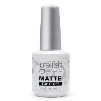 Gelish - Matujący żel nawierzchniowy SOAK OFF MATTE TOP IT OFF - 15ml