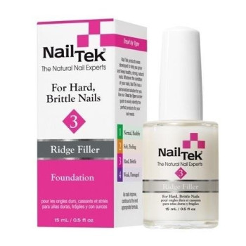 Nail Tek - Ridge Filler Foundation III Lakier Podkładowy Odżywka do Suchych Twardych i Kruchych Paznokci 15ml