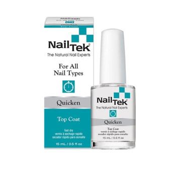 Nail Tek - Lakier utwardzający zabezpieczający Top Coat Quicken 15ml